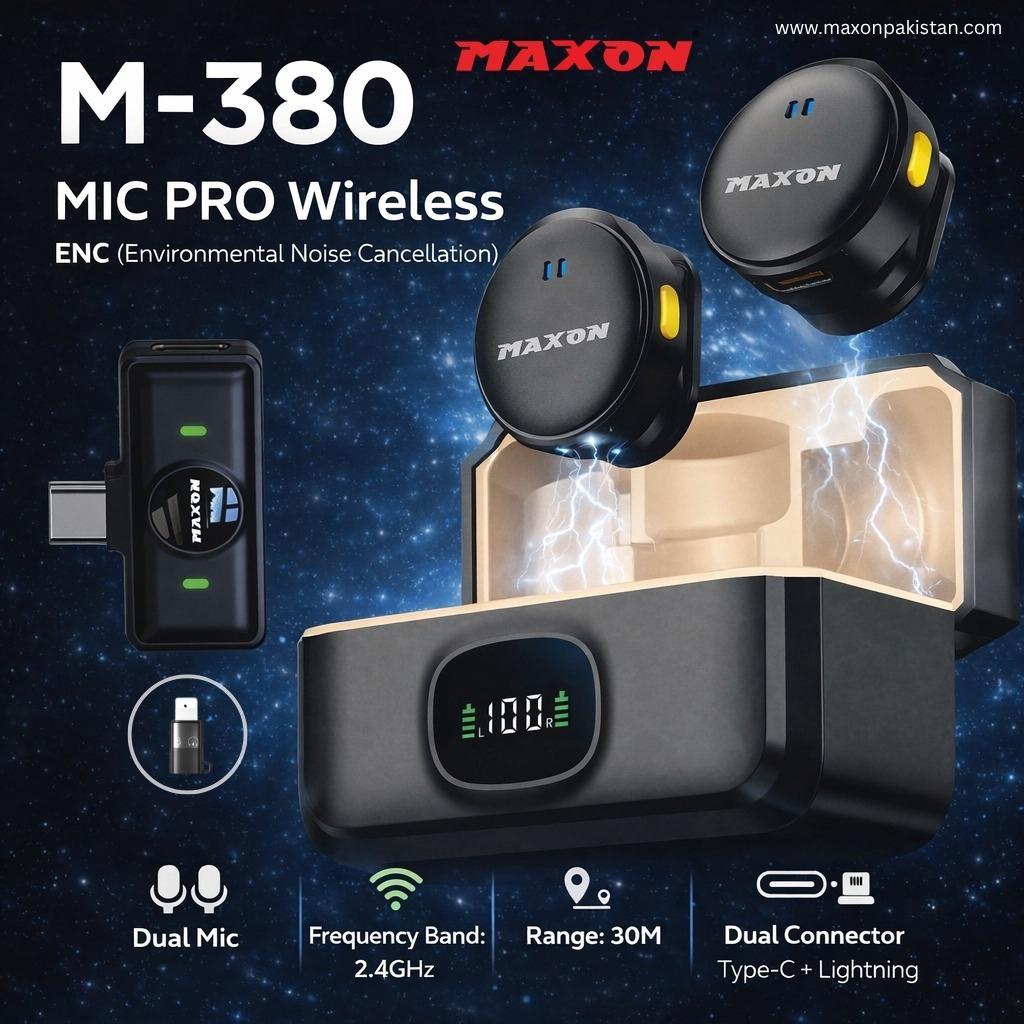 VLOGGING KIT MAXON Heavy Duty Battery backup Digital