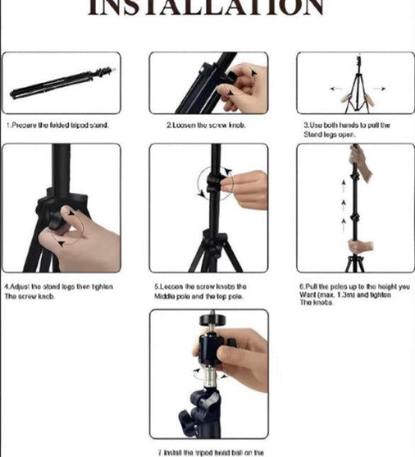 26CM LED Ring Light with Mobile Holder, 7ft Tripod Stand, 3 Light Colors, Dimmable USB Selfie Ring Light for Videography and Photography - Stand + Mobile Holder + Ring Light