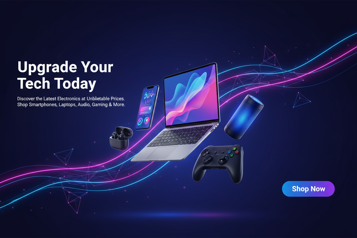 Upgrade Your Tech Today — Elite Electronic Hero Banner